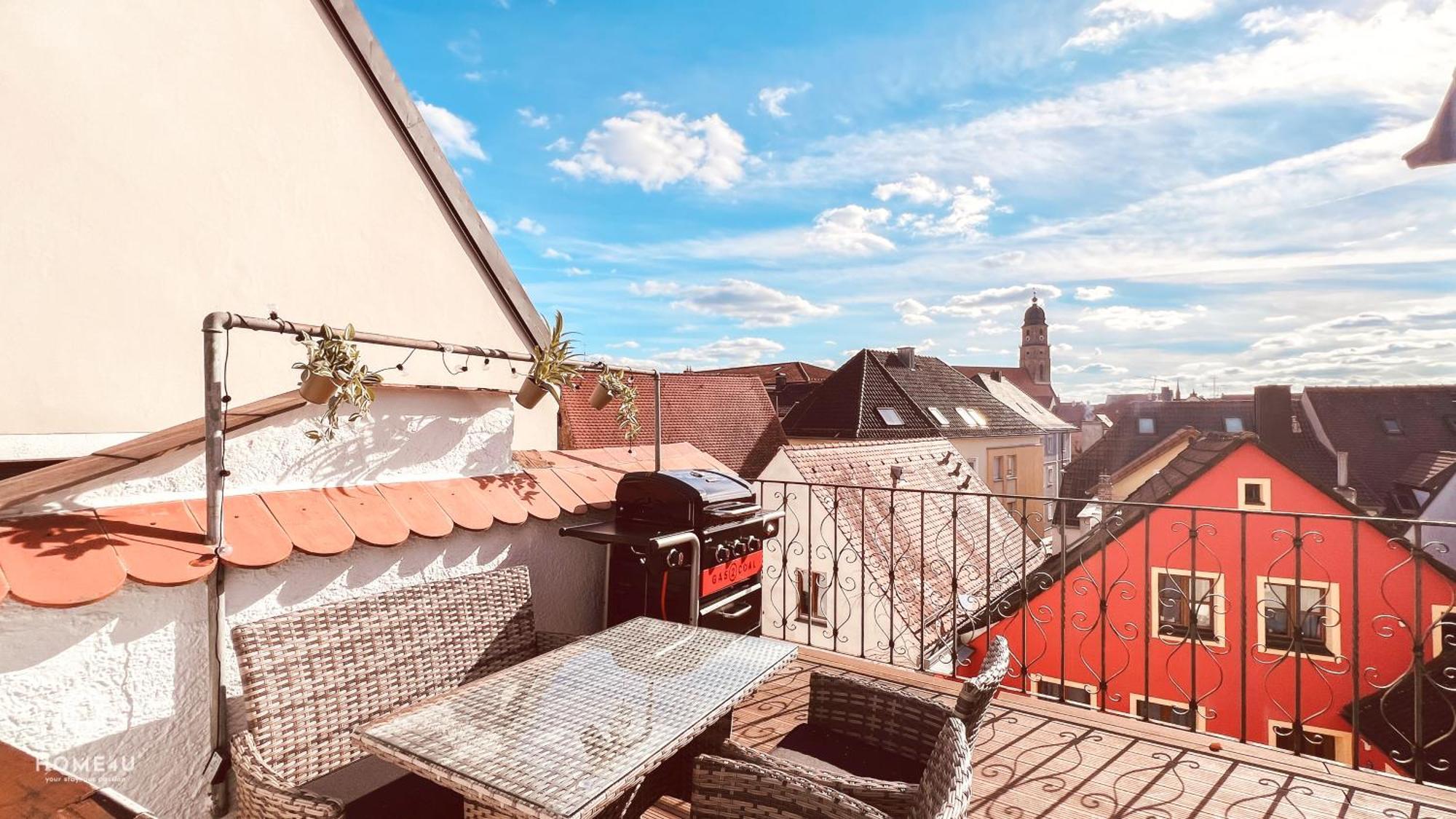 Zentrales Turm-Apt Mit Terrasse Amberg Exteriér fotografie